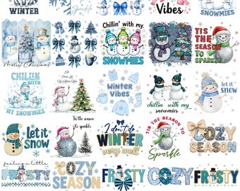 Winter PNG Bundle, Its Freezing Season Png, Just Chilling with my snowmies Png, Snowman Png Design, Winter Adventure Png, Its Cold 2026 Png