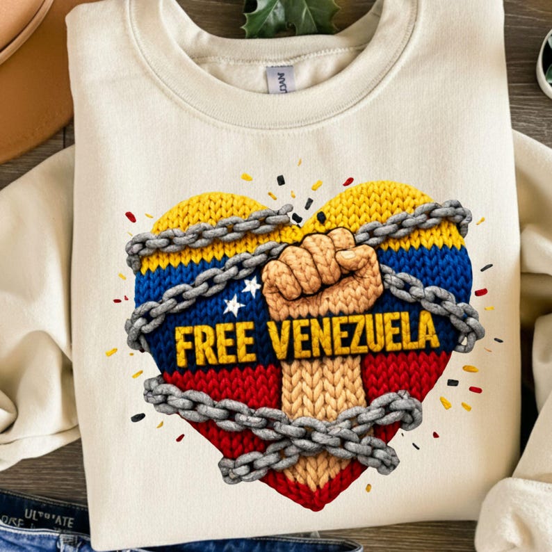 Free Venezuelan Heart PNG, Faux Yarn Venezuela Flag Heart Png, Patriotic Fist Venezuela Flag Png Free Venezuela Heart Png (Digital Download) image 2