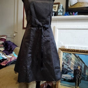 Jessica McClintock for Gunne Sax Satin Party Dress Vintage 90s Rockabilly