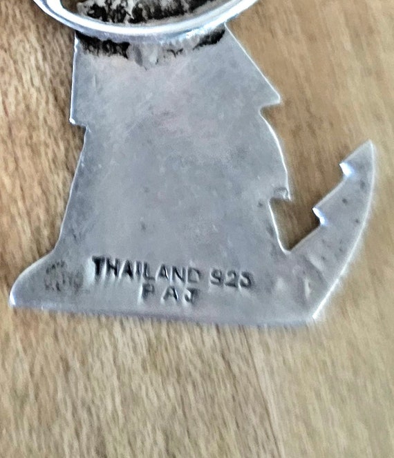 Sterling Silver Howling Wolf Dangle Earrings - image 3