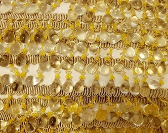 Teardrop Beaded Glass Decorator Passementerie Trim