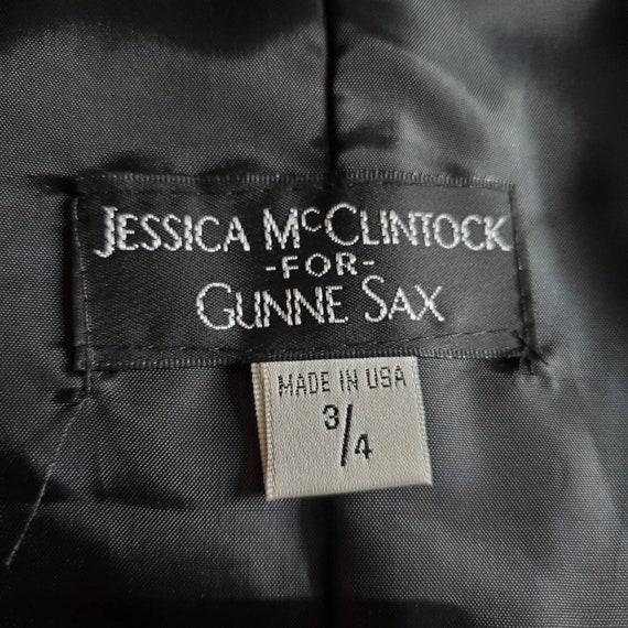 Vintage 90s Jessica McClintock Gunne Sax Dress Ro… - image 6