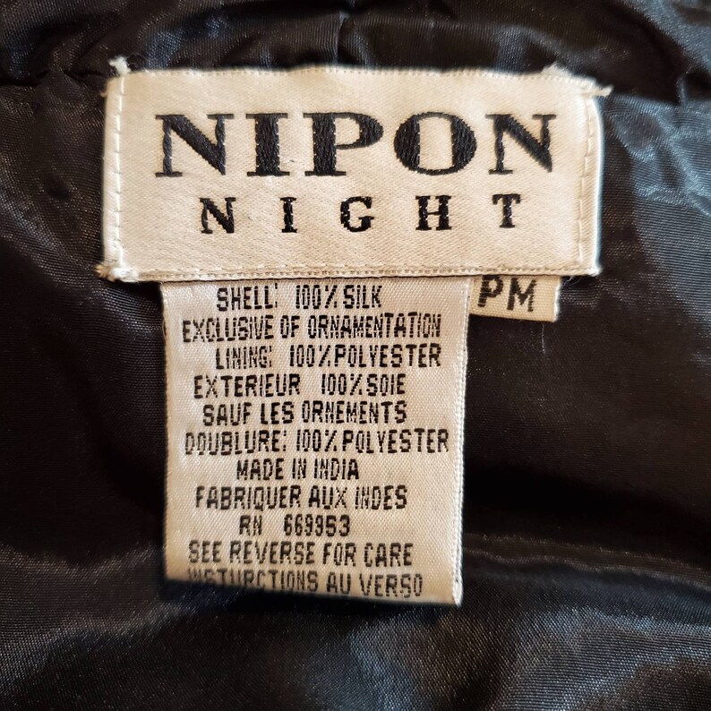 Vintage Nipon Night Silk Sequined Evening Jacket Petite Medium - Etsy