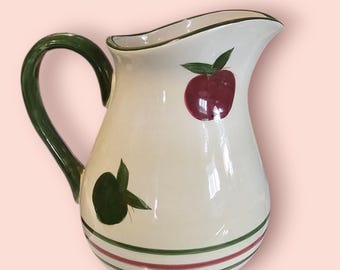 Franciscan Ware Wedgewood Apple Pie Pattern Pitcher 7.5"