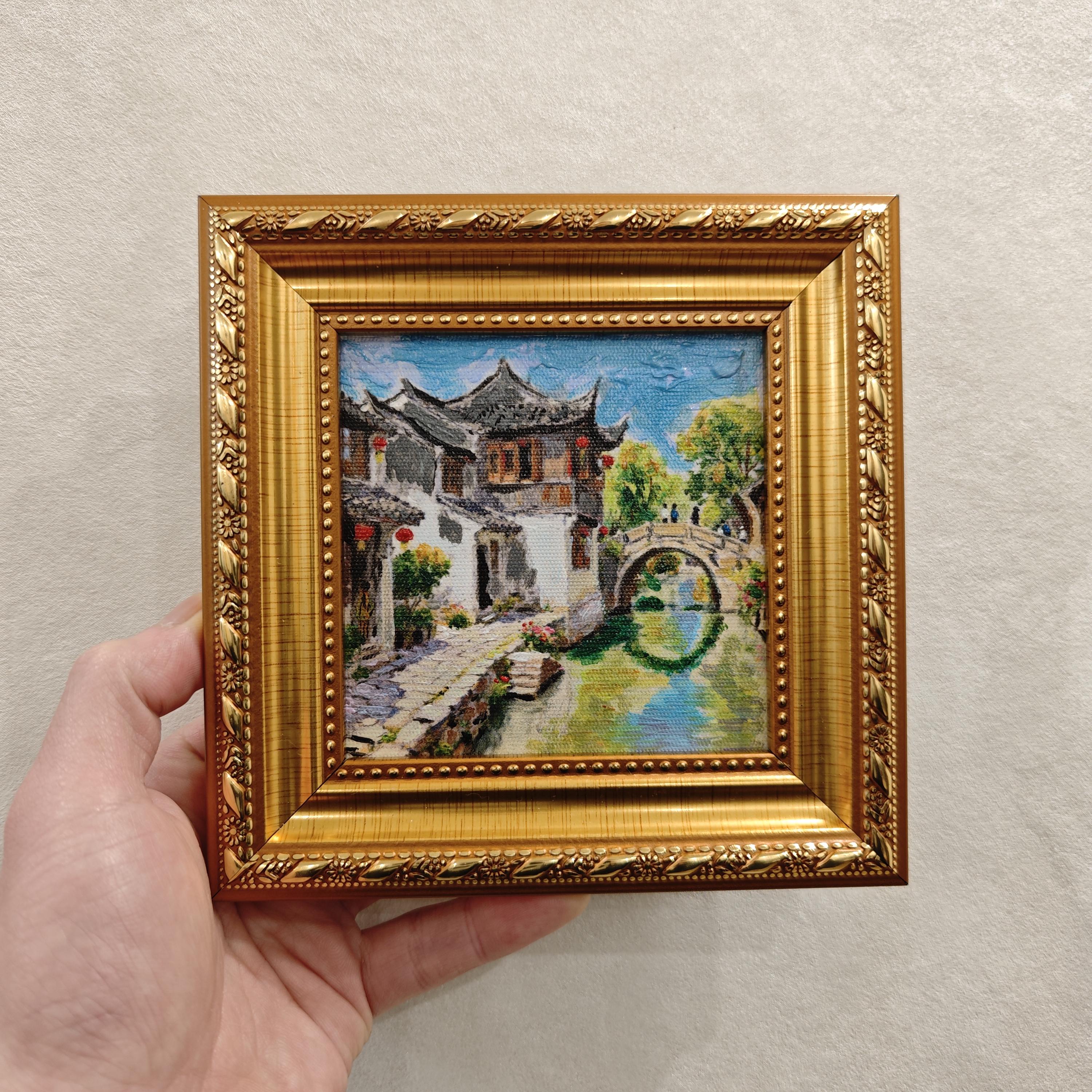 Vintage Oil Painting Original Asian - Etsy