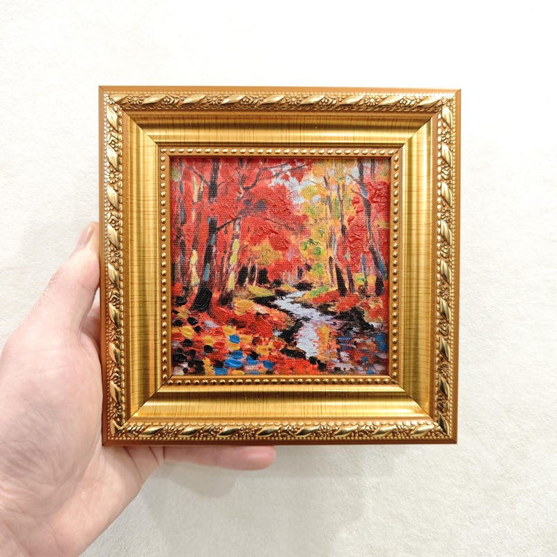 Small Oil Framed Oil - Etsy