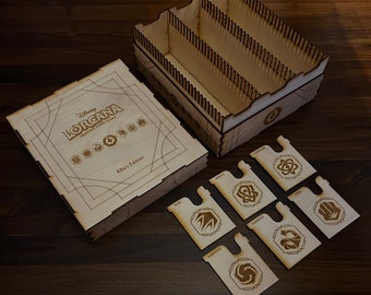 Customizable Lorcana Card Storage Box: Holds 1800+ Sleeved Cards