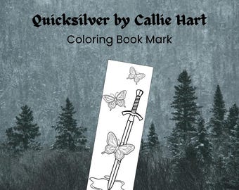 Quicksilver Coloring Bookmark - Digital Download