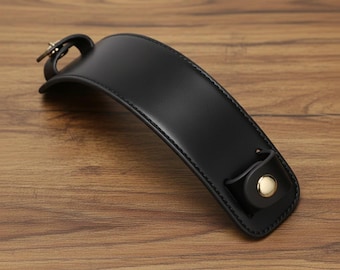 Handmade Vachetta Leather Shoulder Strap Protector: Tote Bag Accessory