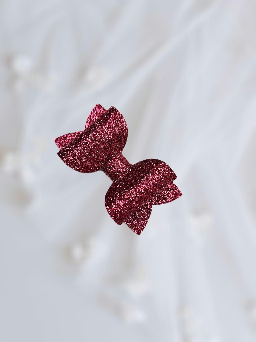 Raspberry Bow | Dark Pink Bow | Tiny Hair Bows | Dainty Hair Clips ...
