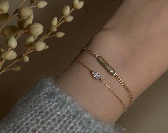 Moissanite Bracelet Marquise Cut 925 Sterling Silver 18K Gold Solitaire Chain Certified Fine Jewelry Gift for Women