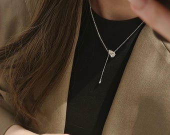 Waterdrop ∙ Moissanite ∙ Pendant ∙ Necklace ∙ 925 Sterling Silver ∙ VVS1 Diamond ∙ Women ∙ Party ∙ Wedding ∙ Gift