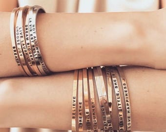 Engraved Initial Bangle Bracelet: Personalized Stainless Steel Cuff