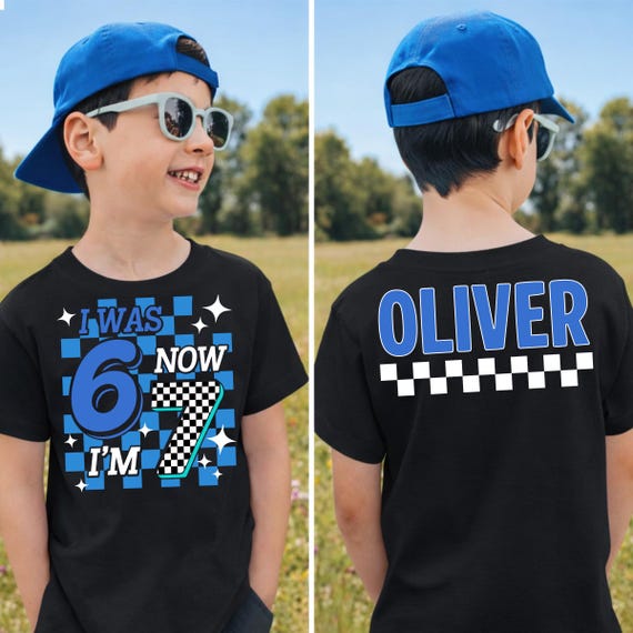 custom 67 birthday png & svg, checkered I Was 6 Now I’m 7 kids shirt, funny six seven Bday design Gifts For boys girls (Digital Download)
