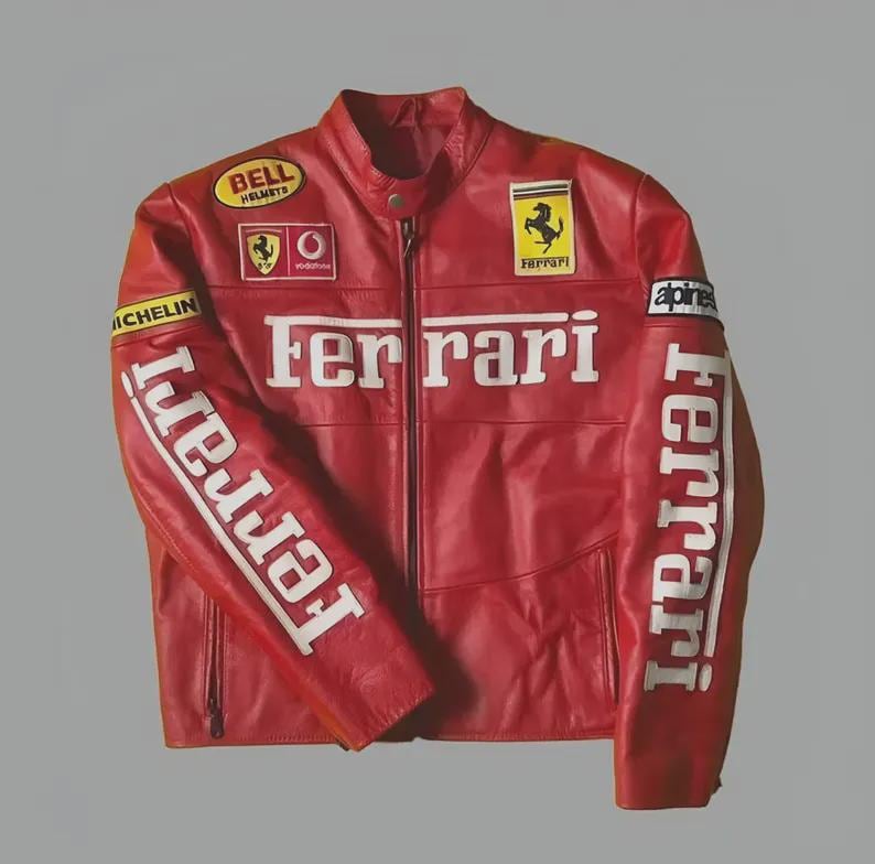 Leather ferrari jacket - Etsy 日本