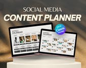 Content Calendar & Social Media Planner for Lifestyle Brands and Content Creators | Canva Template
