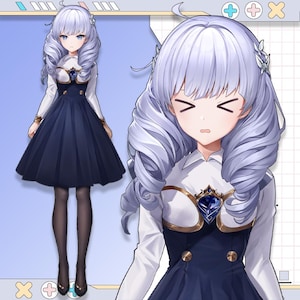 Premade Live2D Vtuber Model: Ready to Use, VTubeStudio Compatible