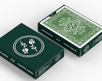 Black Roses (Immergrun) Playing Cards by Daniel Schneider