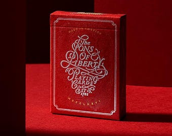 Sons of Liberty (Patriot Red) Playing Cards by Dan & Dave