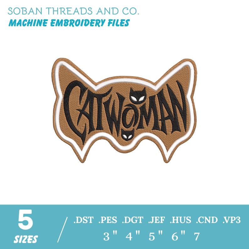 Catwoman Embroidery - Etsy