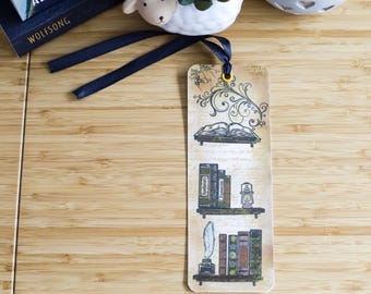 Handmade Lesezeichen-Kollektion | Lesezeichen aus Papier | Cottagecore Reader Geschenk | Buchliebhaber Schreibtisch Accessoire | Großbritanien
