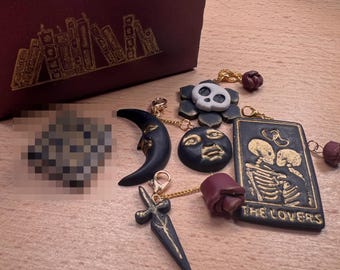 Dark Romance Blind Box | Polymer Clay | Mystery Charm Set | Limited Edition | Gothic Gift | Handmade Dark Romance Collection One