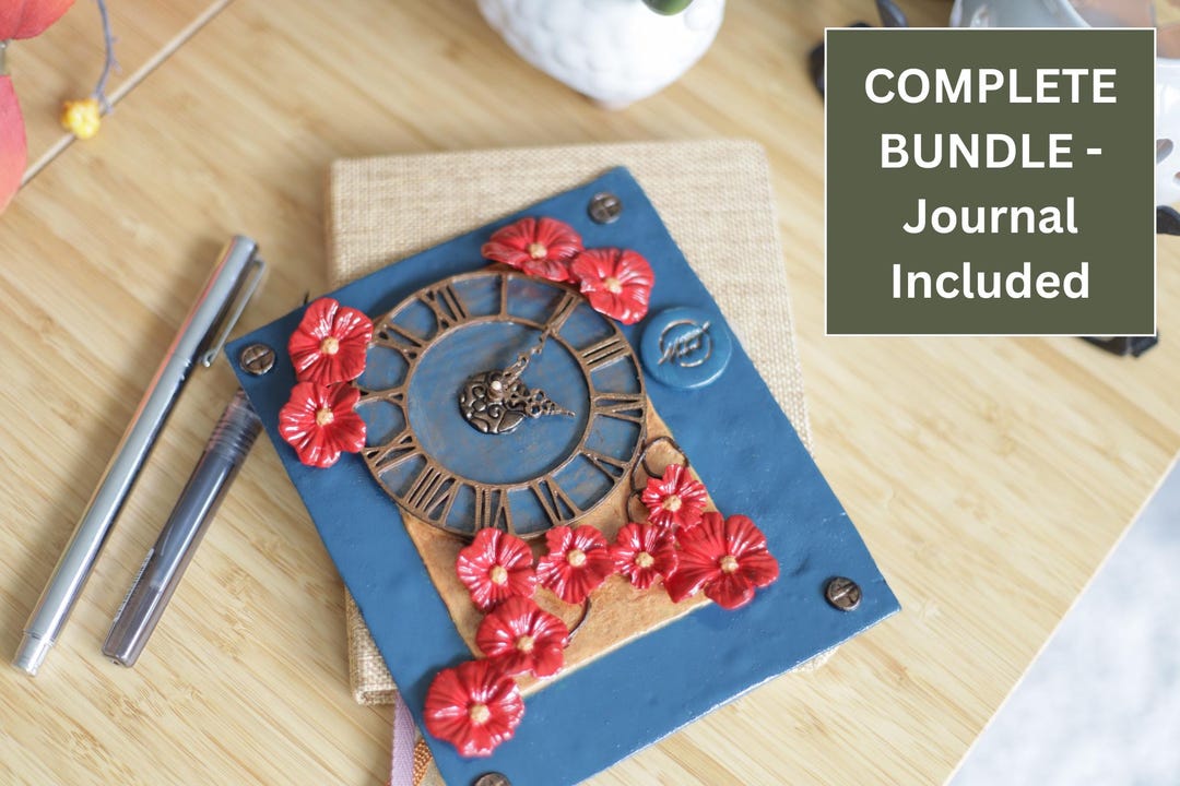 Steampunk Clock Journal | Vintage Time Mechanism Notebook 160pg | Poppy ...