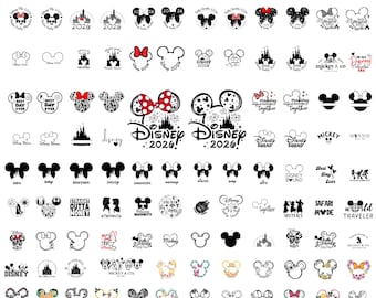 2026 familievakantie SVG-bundel, Mickey Minnie Ears Svg, kasteel Svg-bestanden, familie-uitje Shirt Svg, bijpassende familie Clipart Png voor Cricut