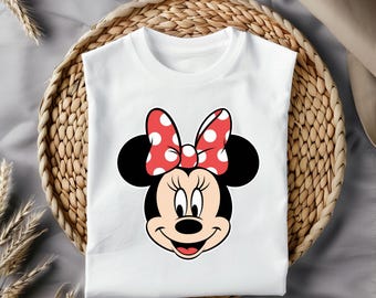 Minnie Mouse gezicht png, schattige cartoon strik clipart, polka dot boog sublimatie, muis hoofd digitaal ontwerp, kinderen verjaardag shirt kunst