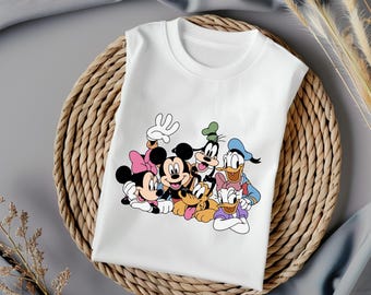 Mickey Mouse Friends SVG, Minnie Mouse SVG, Goofy Pluto Donald Daisy Clipart, Cute Cartoon Characters SVG Files for Cricut