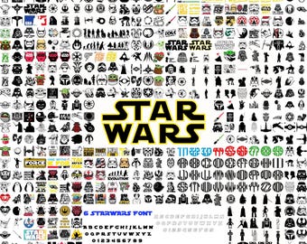 2475 SVG de Star Wars, paquete de SVG de Star Wars, SVG de Star Wars, archivos SVG para Cricut, SVG de Darth Vader, SVG de Mandaloriano, SVG de Yoda, SVG para Cricut