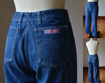 Vintage Iconic MacKeen 1980's Denim Jeans Size 30/27, Beautifully Worn 1980's Mac Keen Denim Jeans Women's Size 6