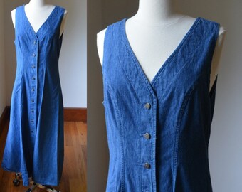 ladies denim jumper dresses