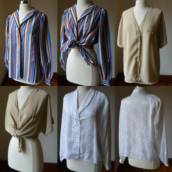 Vintage Bundle Of Three Dress Shirts Size Large, C