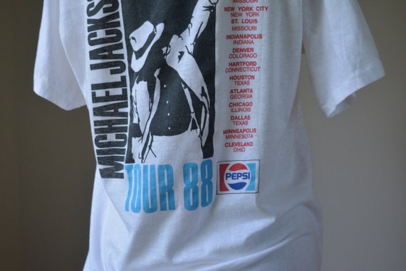 1988 Michael Jackson BAD Tour Original Concert T-… - image 8