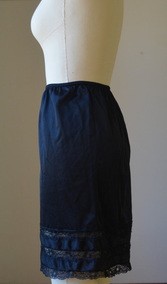 Vintage Black Lace Nylon Tap Panties Size XXL - image 6
