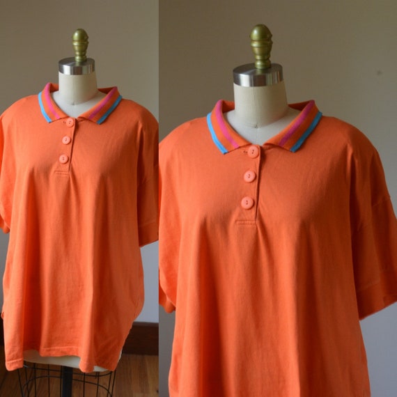 Bright orange best sale shirt