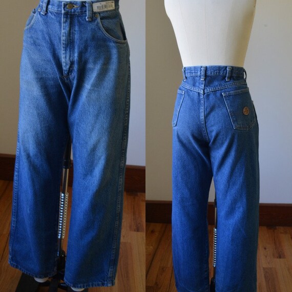 Vintage Work Issued Red Cap Denim Jeans Size Womens 12 Red - Etsy
