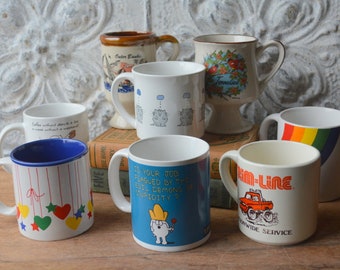 Vintage Mug, Outer Banks Mugs, Tennessee Mug, LGBTQ+ Mug, Rainbow Mug, Dilbert Mug, Sandra Boynton Mug, 4 X 4 Truck Mug, Hallmark Donut Mug