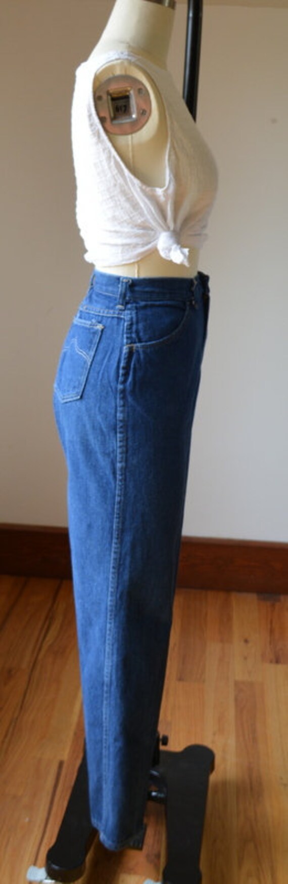 1980's Vintage Women's Denim Jeans By Rustler 27/… - image 5
