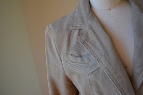 1980's Beautiful Vintage Suede Jacket Size XS - image 4