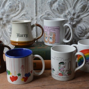 Vintage mug, Friendship Mug, &quot;Mom&quot; Mug, Rainbow Mug, Florida Mug, Rainbow Heart Mug, &quot;Harry&quot; Mug