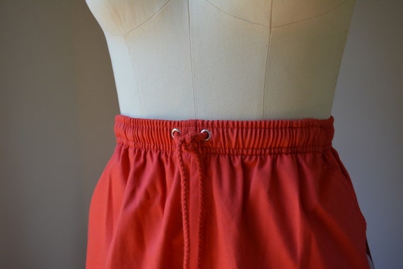 Vintage New Old Stock Red Bermuda/Culotte Red Pul… - image 4