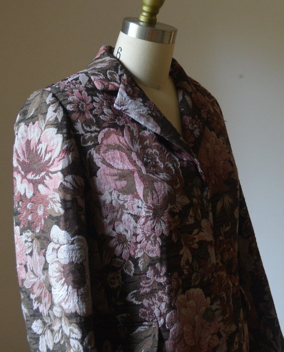 1990's Floral Blazer Women's Size Small By Southe… - image 8