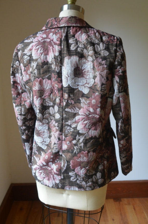 1990's Floral Blazer Women's Size Small By Southe… - image 7