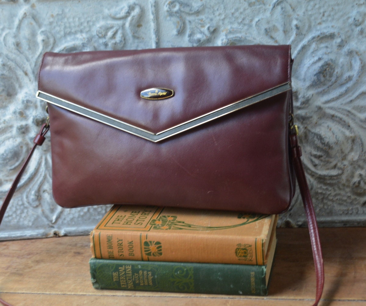 Oxblood satchel bag sale