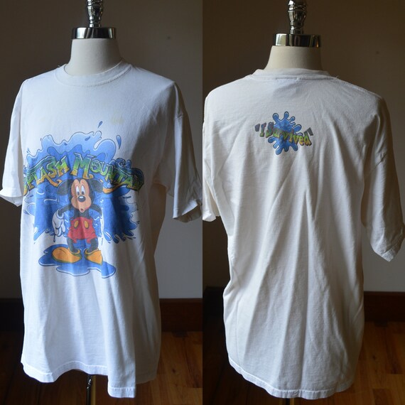 90's Vintage Mickey Mouse Splash Mountain T-shirt