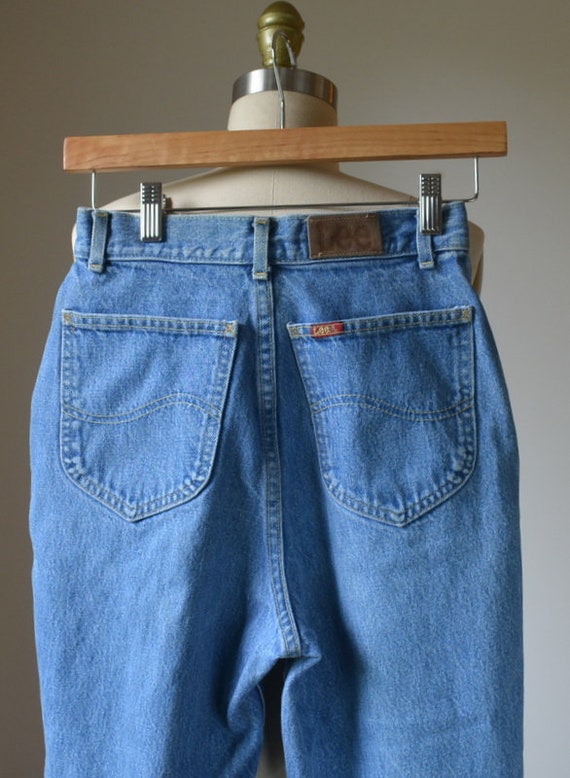 80’s High Waist Pleated Denim Jeans By Lee Waist … - image 6