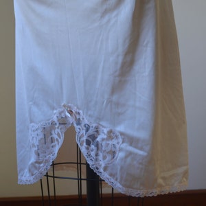 NWT Vintage Beige/Nude/PInk Nylon Skirt Slip Size XXL By Liza Lawrence, New Old Stock Vintage Lace Skirt Slip Size XXL image 6