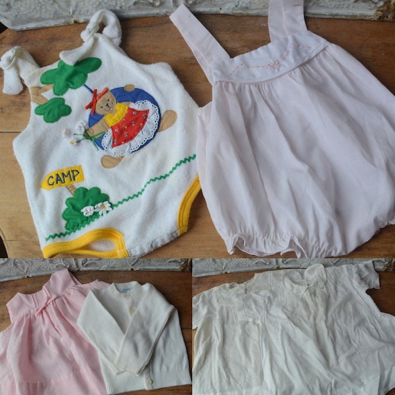 Beautiful Vintage Collection Of Baby Girl Dresses,